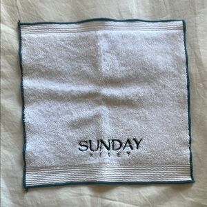 Sunday Riley 100% Cotton Face Cloth
